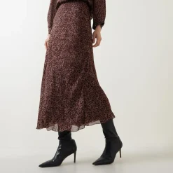 Leopard Flared Skirt