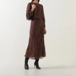 Leopard Flared Skirt