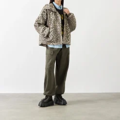 New GANNI Leopard Logo Jacket