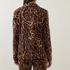 Sale JOSEPH RIBKOFF Leopard Print Single Breasted Blazer
