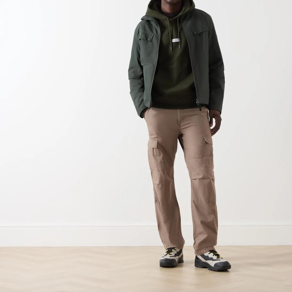 Lever Logo Graphic Drawstring Hoodie