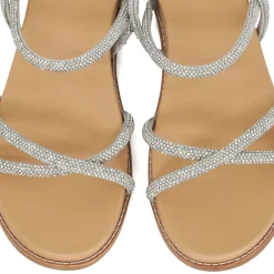 Discount DUNE LONDON Levia Diamanté Crossover Sandals