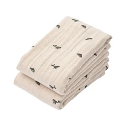 Lewis Whale Muslin Cloth, Set of Two