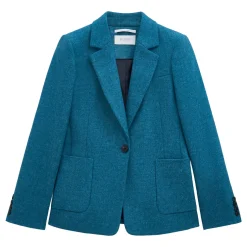 Lilla Textured Single Breasted Blazer