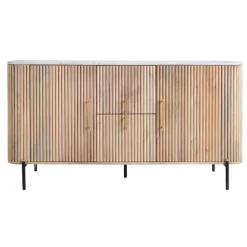 Clearance CASEYS FURNITURE Lille Wide Sideboard Brown