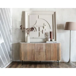 Clearance CASEYS FURNITURE Lille Wide Sideboard Brown