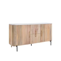 Clearance CASEYS FURNITURE Lille Wide Sideboard Brown
