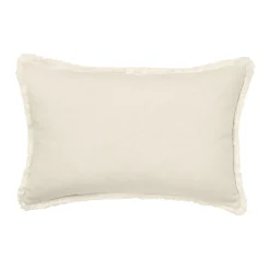 Hot MORRIS & CO Linen Cotton Rectangular Cushion Ivory