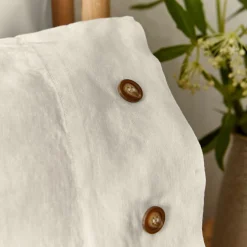 Linen Cotton Standard Pillowcase Ivory