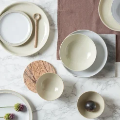 Clearance DENBY Linen Dinner Plate