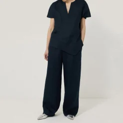 Linen Drawstring Trousers