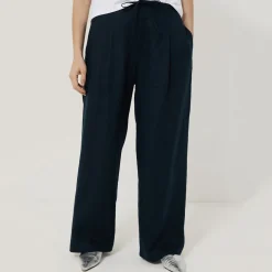 Linen Drawstring Trousers