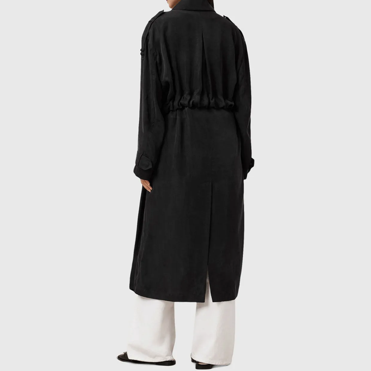 Linnie Double-Breasted Trench Coat