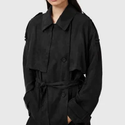Linnie Double-Breasted Trench Coat