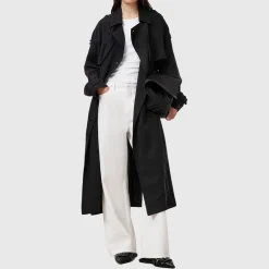 Linnie Double-Breasted Trench Coat