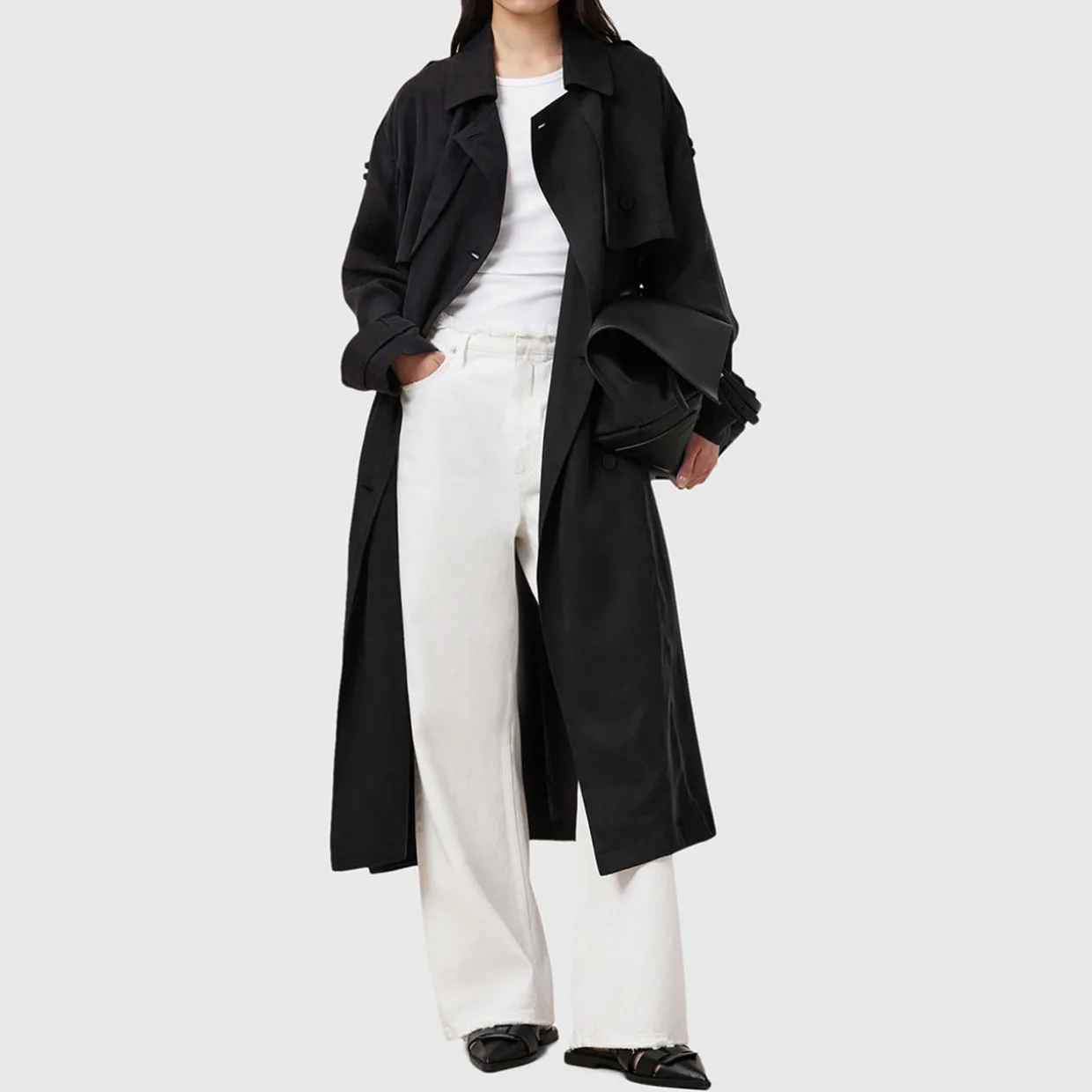 Linnie Double-Breasted Trench Coat