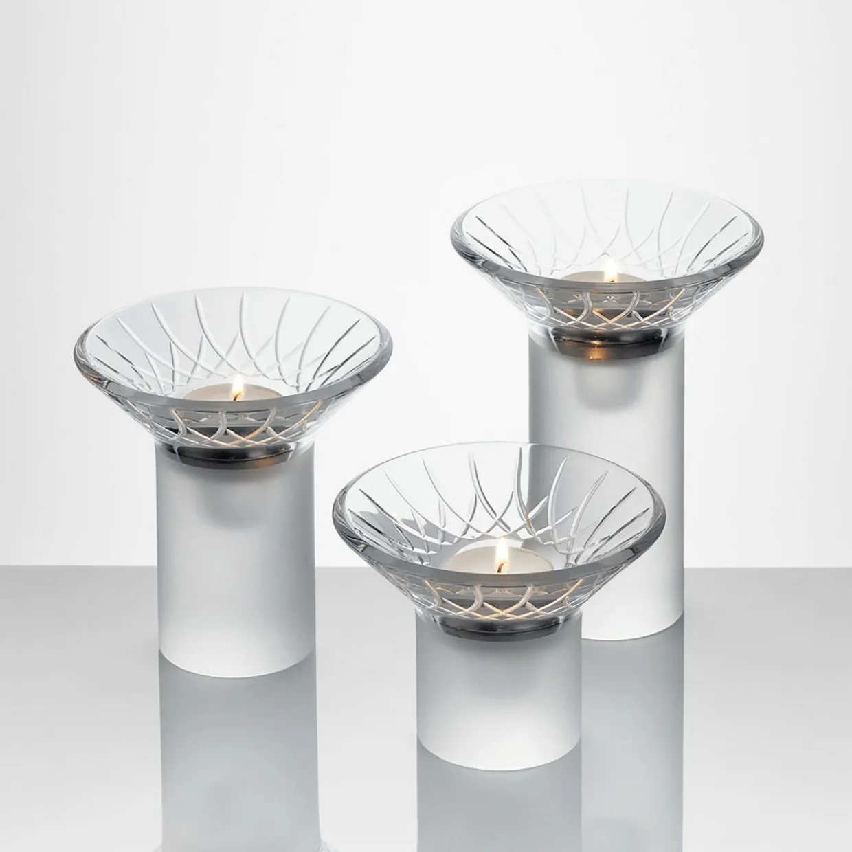 Lismore Arcus Candlestick Holder Set of Three