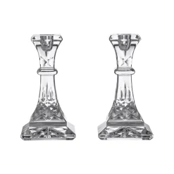 Lismore Candlestick Holders SQ 15.5cm 6in S-2