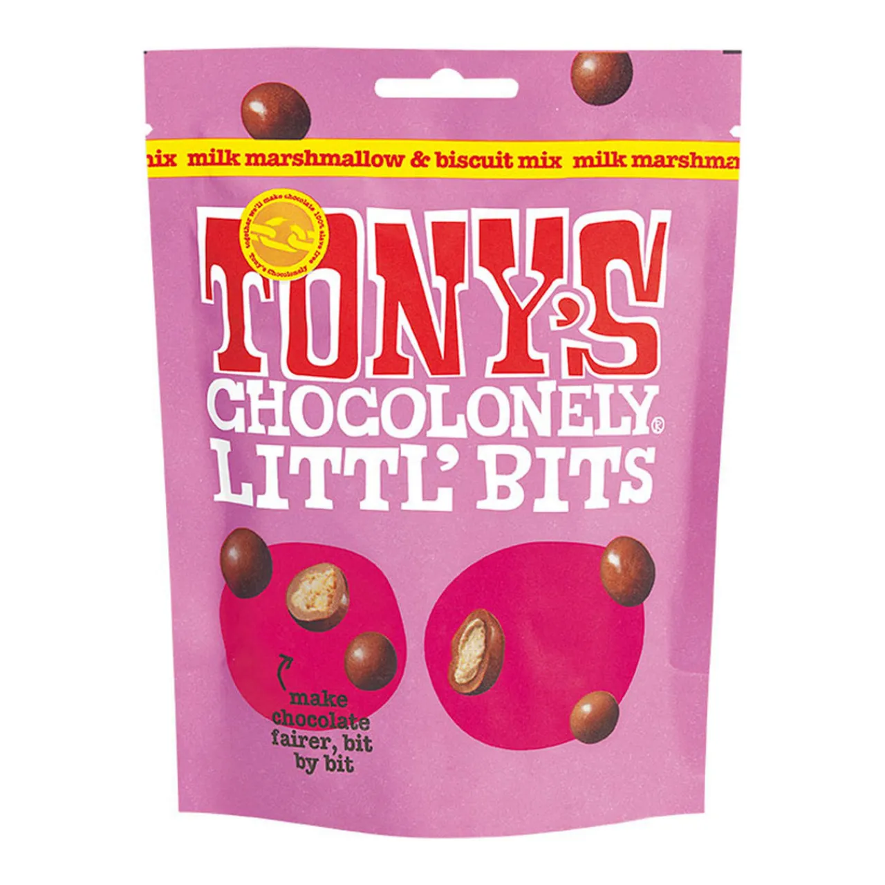 New TONY'S CHOCOLONELY Littl’ Bits Milk Marshmallow & Biscuit Mix