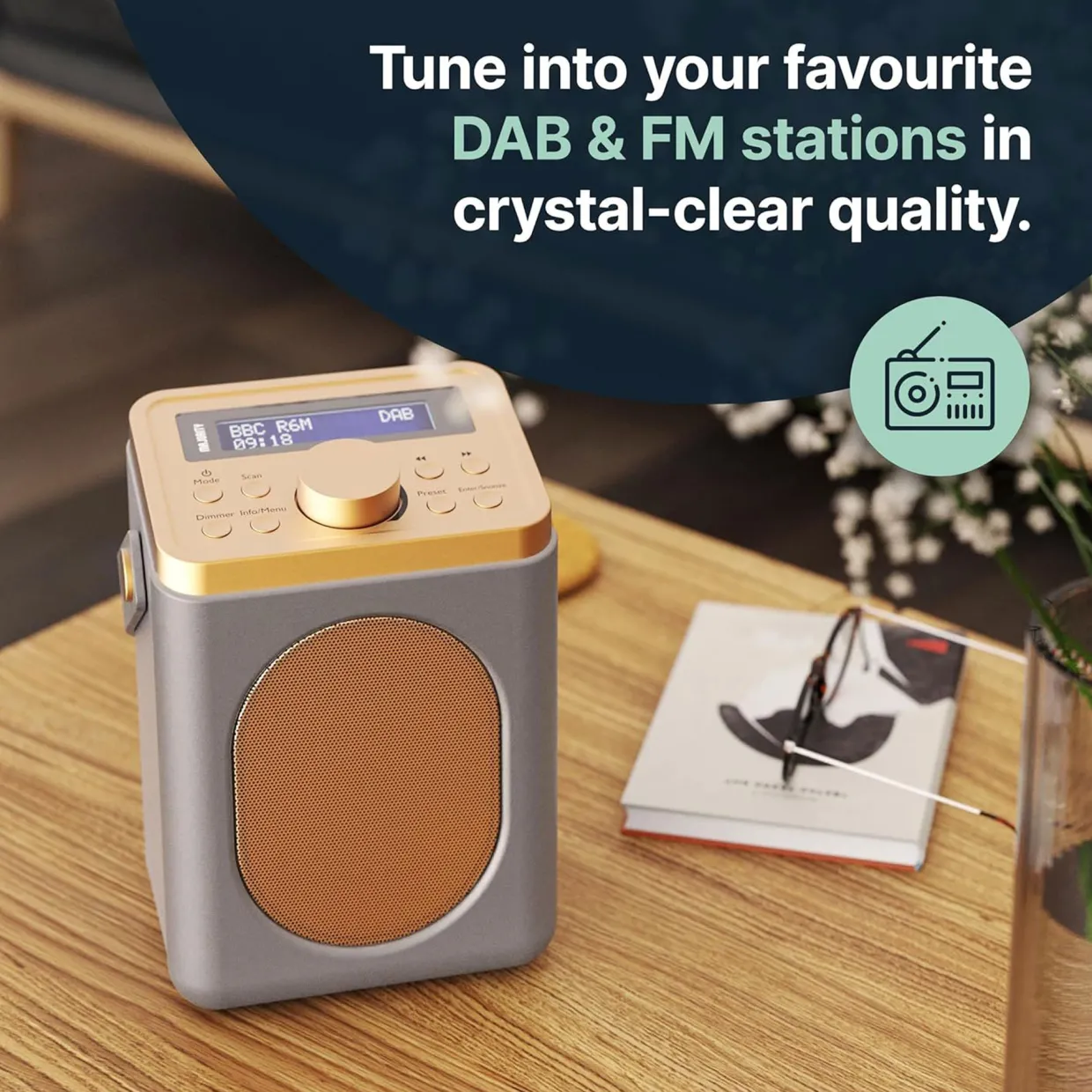 Little Shelford Radio Grey