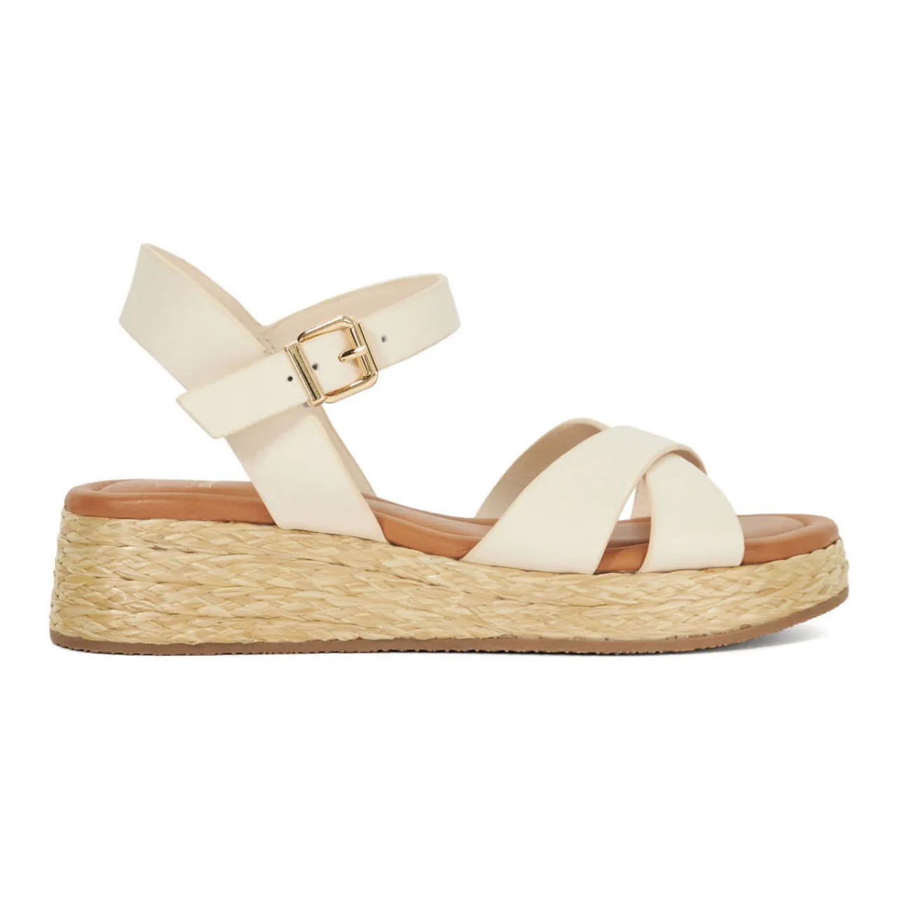 Fashion DUNE LONDON Littleton Raffia Flatform Sandals