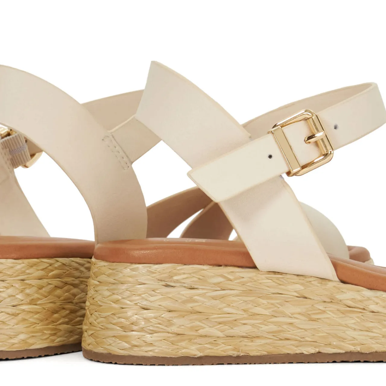 Fashion DUNE LONDON Littleton Raffia Flatform Sandals