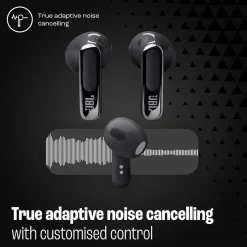 Sale JBL Live Flex 3 Noise Cancelling Earbuds with Charging Case Black