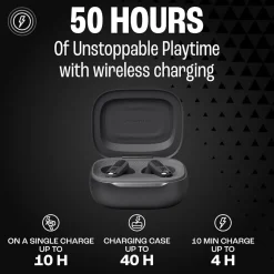 Sale JBL Live Flex 3 Noise Cancelling Earbuds with Charging Case Black