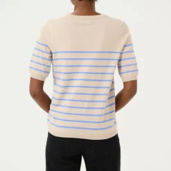 Clearance KAFFE Lizza Striped Knit Top