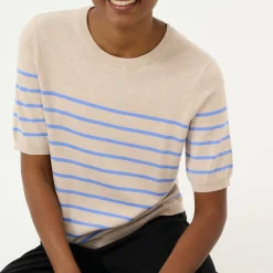 Clearance KAFFE Lizza Striped Knit Top