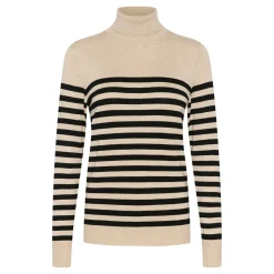 Lizza Striped Turtleneck Sweater