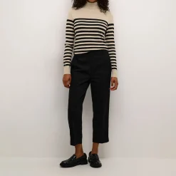 Lizza Striped Turtleneck Sweater