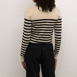 Lizza Striped Turtleneck Sweater
