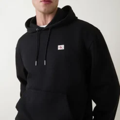 Logo Badge Drawstring Hoodie