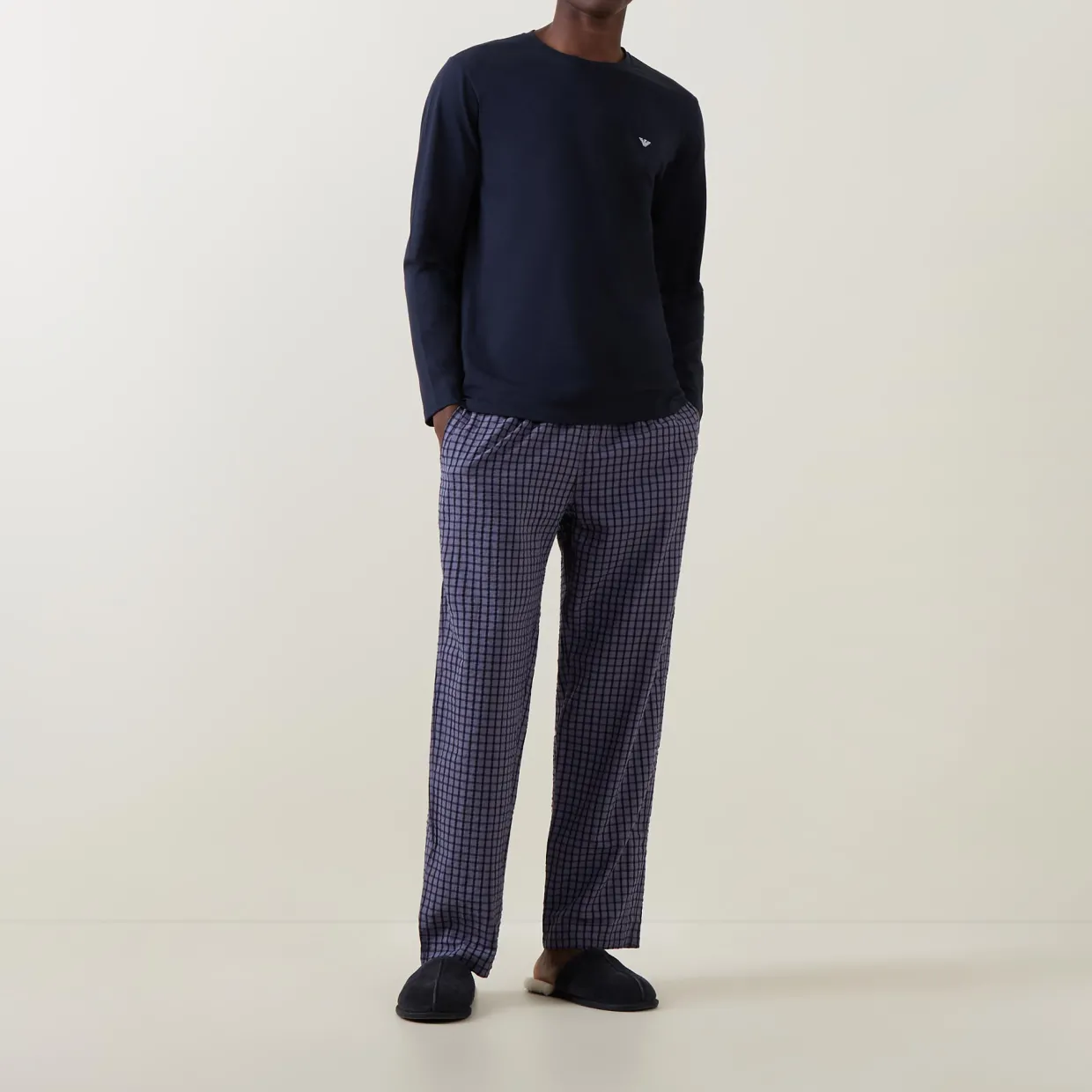 Logo Check Two-Piece Pyjama Set