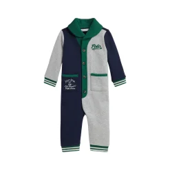 Discount POLO RALPH LAUREN Logo Colour-Block Fleece Babygrow 3-12 Months