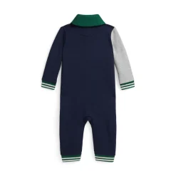 Discount POLO RALPH LAUREN Logo Colour-Block Fleece Babygrow 3-12 Months