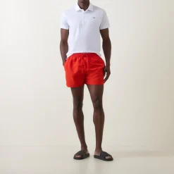 Logo Double Waist Swim Shorts