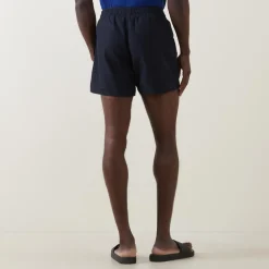 New ARMANI Logo Double Waist Swim Shorts