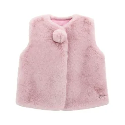 Logo Faux Fur Gilet