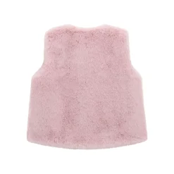 Logo Faux Fur Gilet