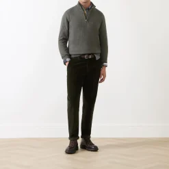 Clearance BARBOUR Logo Half-Zip Sweater