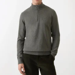 Clearance BARBOUR Logo Half-Zip Sweater