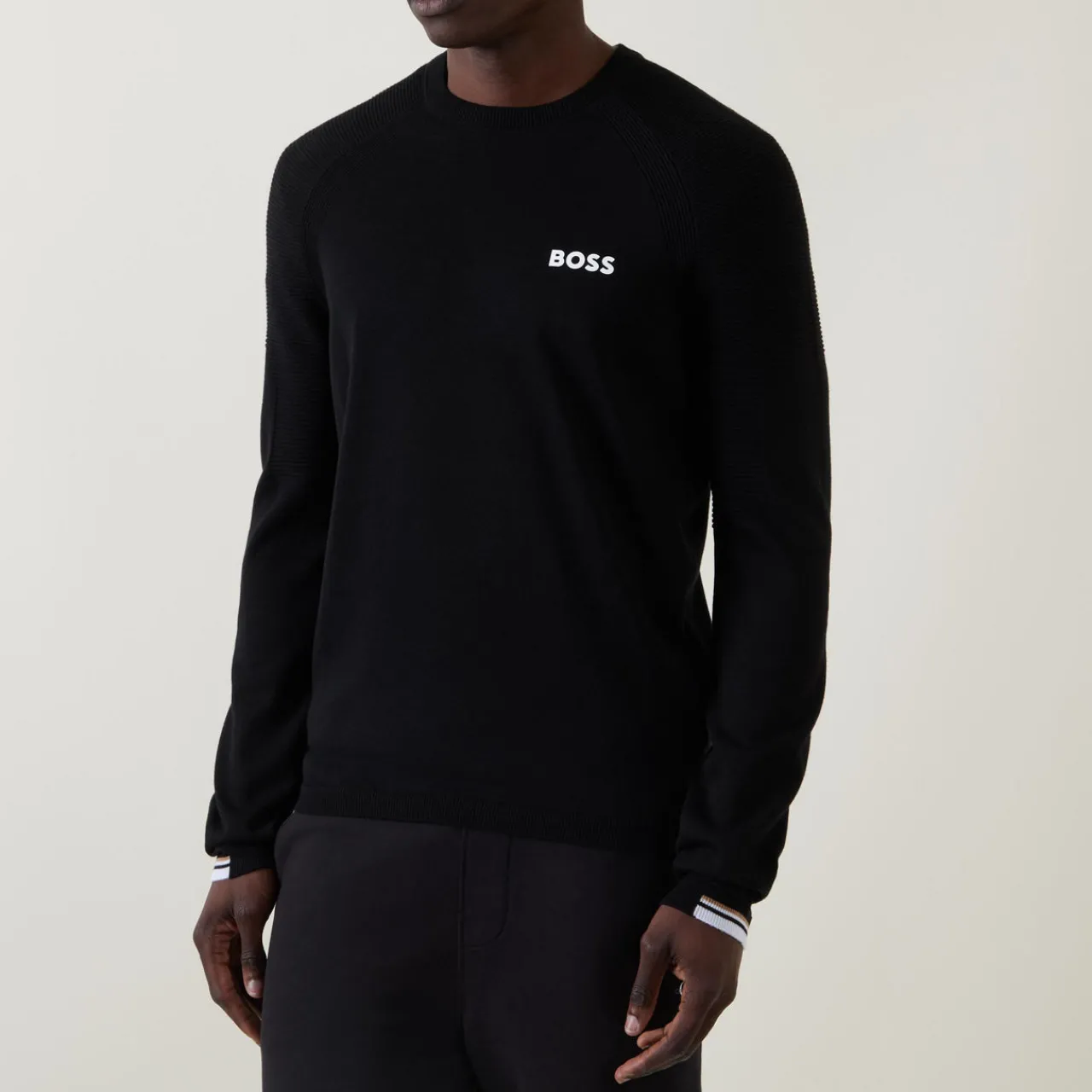 Discount BOSS Logo Knitted Sweater