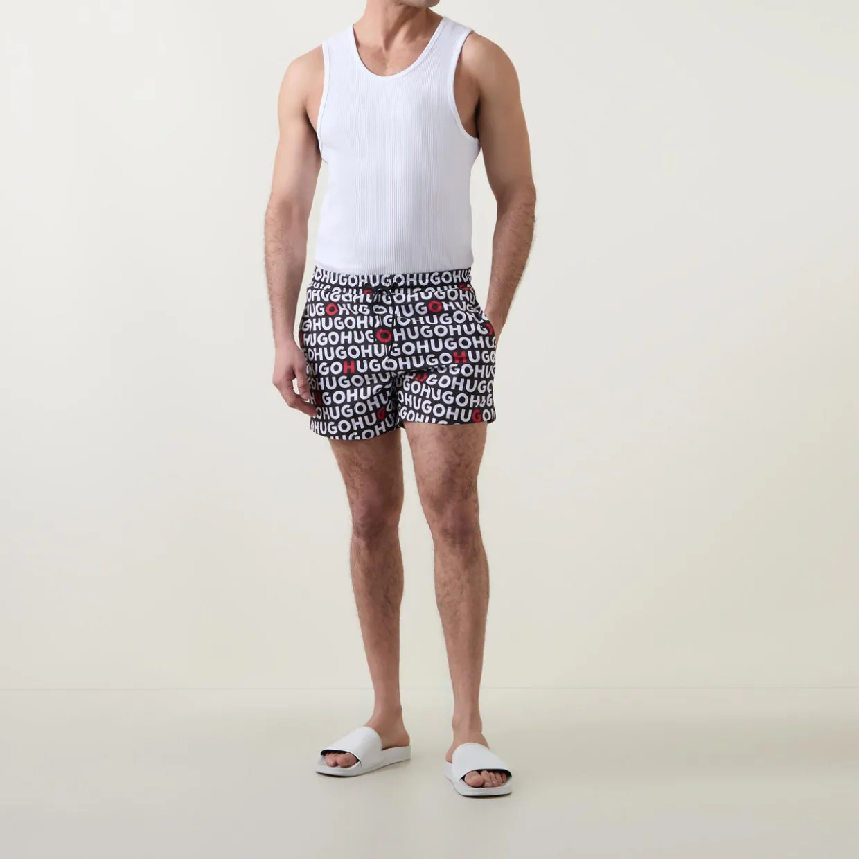 Logo Print Swim Shorts