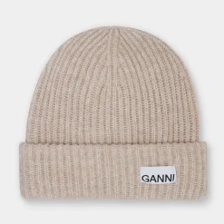 Logo Ribbed Beanie Hat