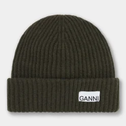 Logo Ribbed Beanie Hat