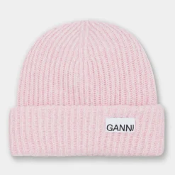 Logo Ribbed Beanie Hat