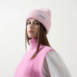 Logo Ribbed Beanie Hat