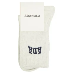 Logo Ribbed Sports Socks
